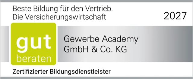 gut beraten — Weiterbildung in der Versicherungsvermittlung, Siegel 2027